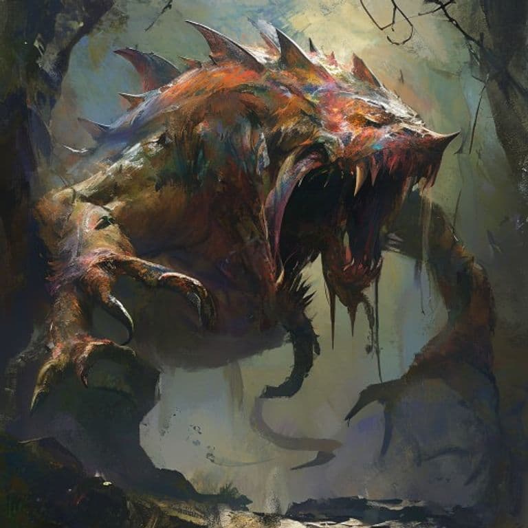 Narshark — fantasy monster illustration