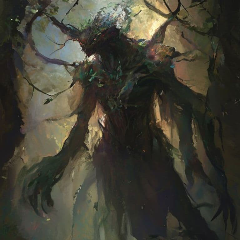Shadow Fey Guardian — fantasy monster illustration