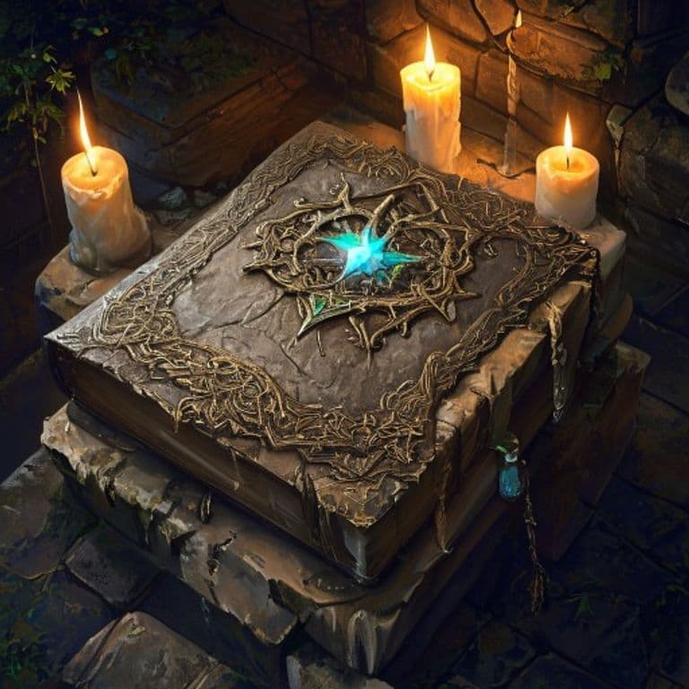 Tome of the Spellblade — fantasy item illustration