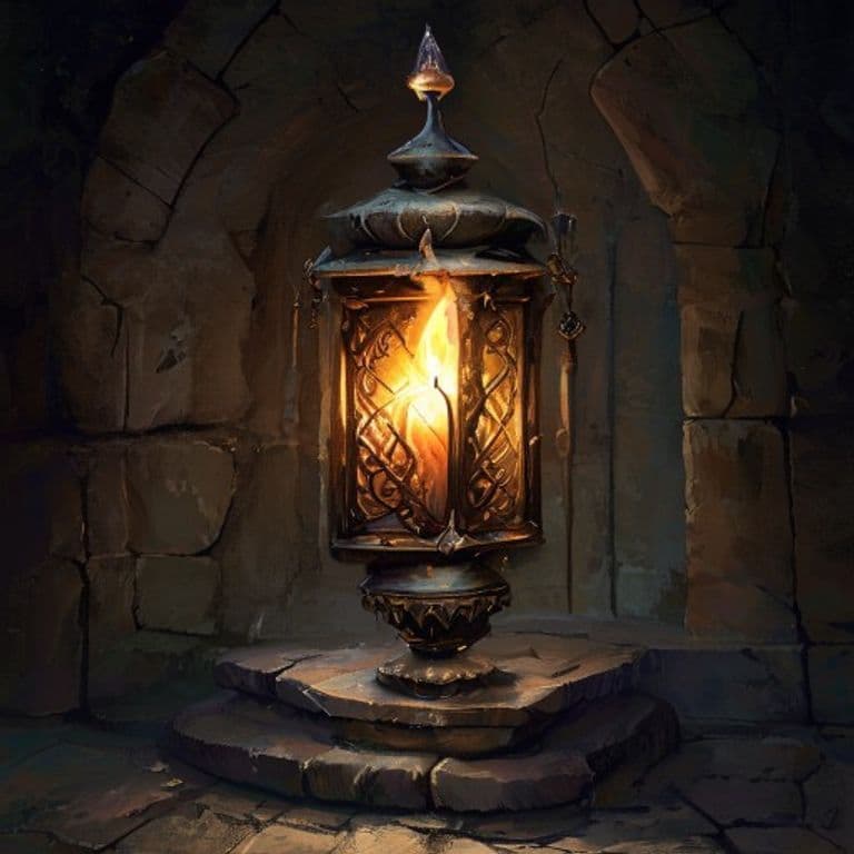 Spirit Lantern — fantasy item illustration
