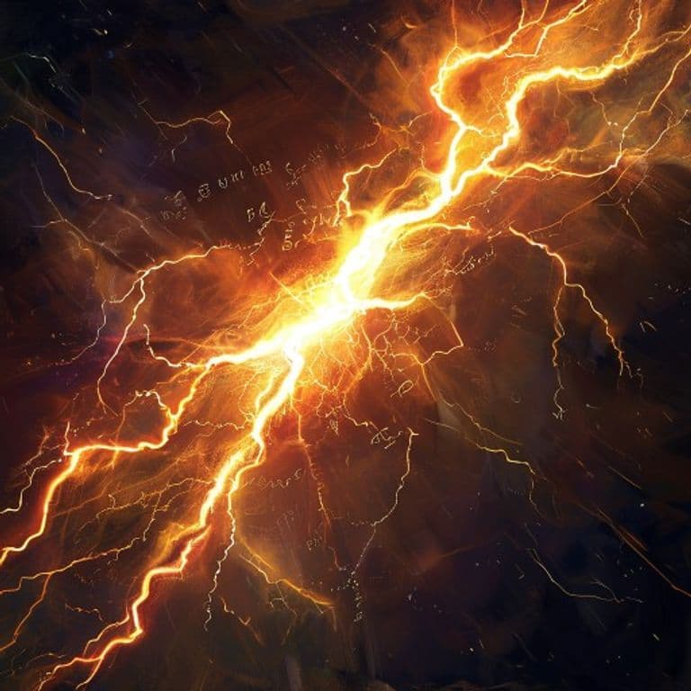 Thunder Bolt — fantasy spell effect illustration. Thunder Bolt is a Cantrip evocation.