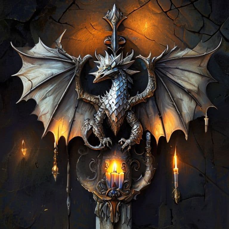 Shoulder Dragon Brooch — fantasy item illustration. Shoulder Dragon Brooch is a magic item (wondrous item) of common rarity.