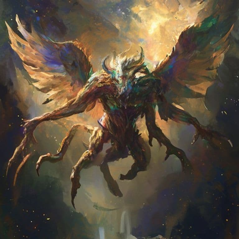 Ophanim — fantasy monster illustration