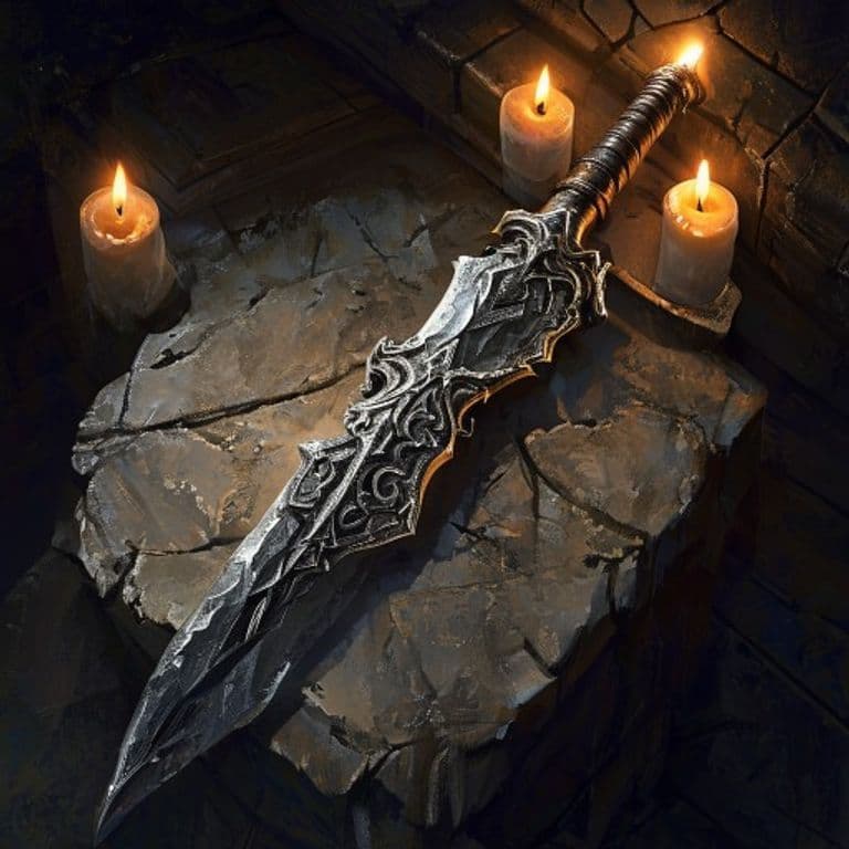 Weapon +2 — fantasy item illustration