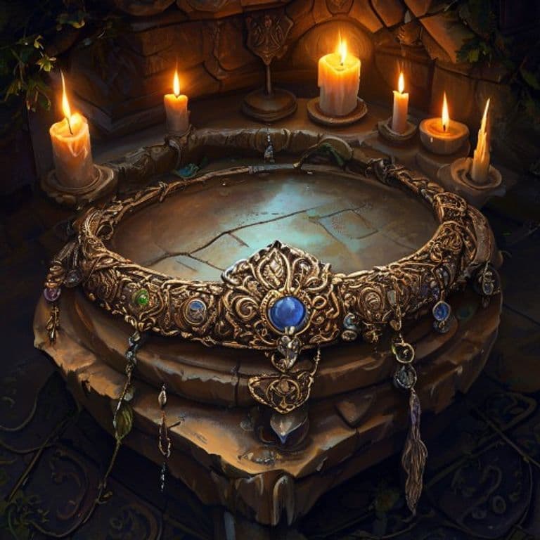 Girdle of Traveling Alchemy — fantasy item illustration. Girdle of Traveling Alchemy is a magic item (wondrous item) of very rare rarity.