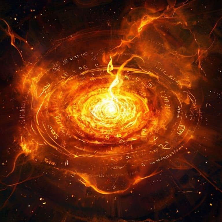 Boiling Oil — fantasy spell effect illustration. Boiling Oil is a 2nd-level conjuration available to Sorcerer, Wizard.
