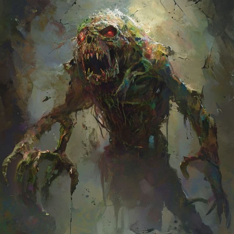 Mold Zombie — fantasy monster illustration