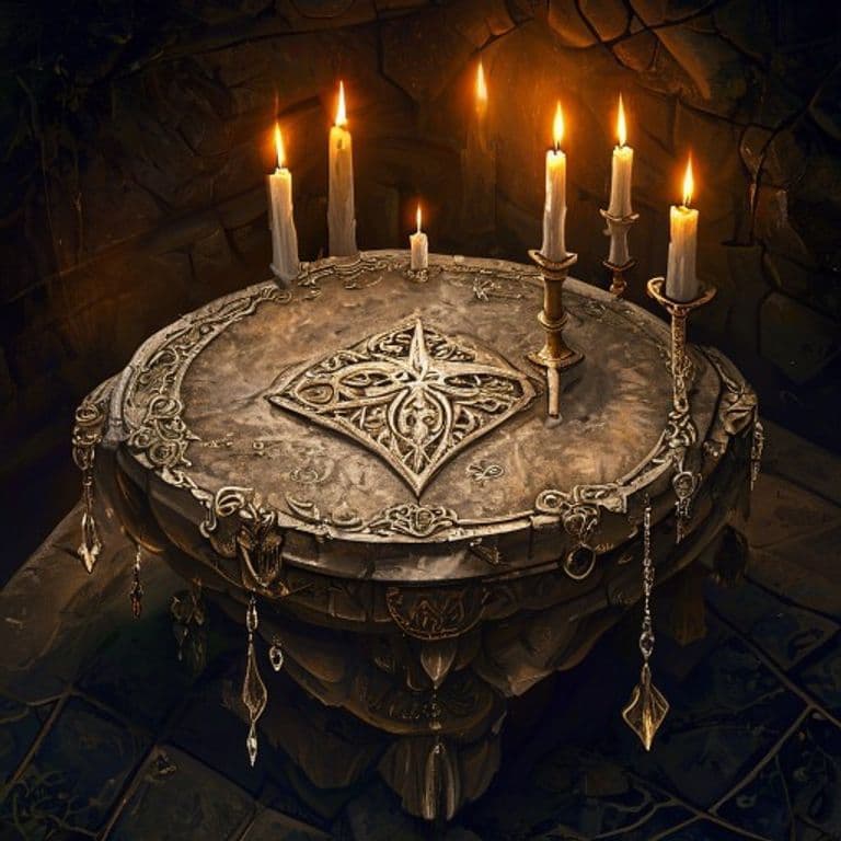 The Song of Creation — fantasy item illustration. The Song of Creation is a magic item (wondrous item) of artifact rarity.