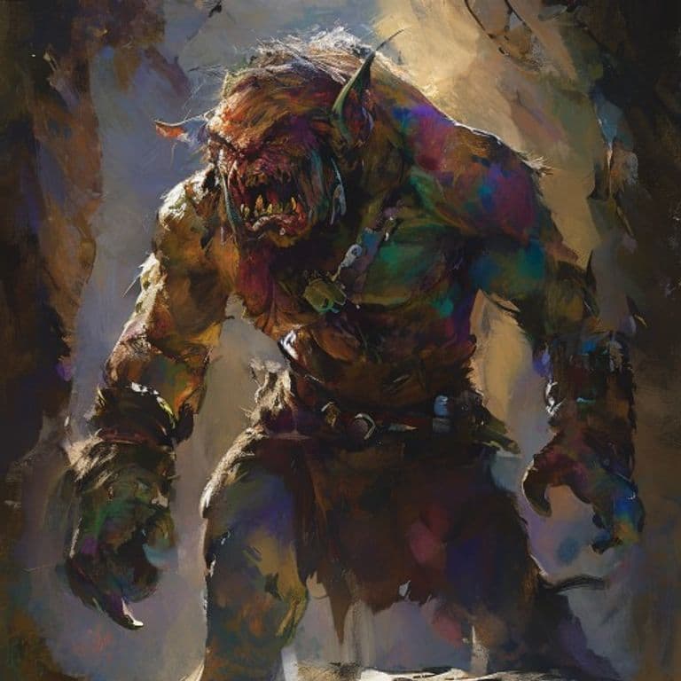 Trollkin Reaver — fantasy monster illustration