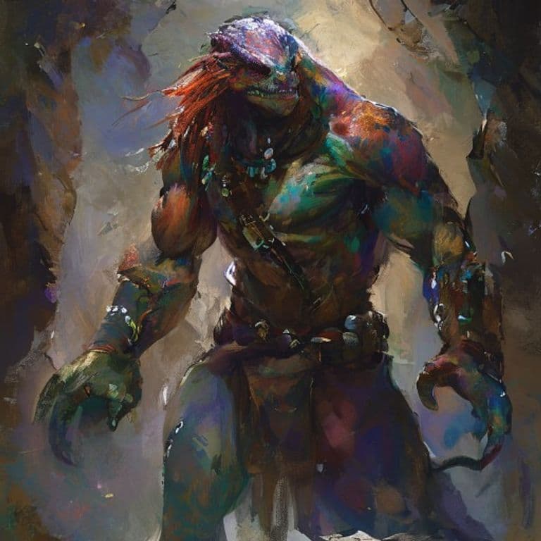 Sahuagin Champion — fantasy monster illustration