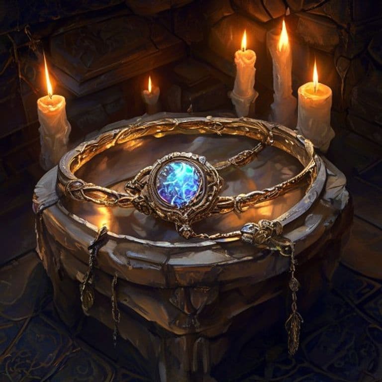 Signal Rings — fantasy item illustration