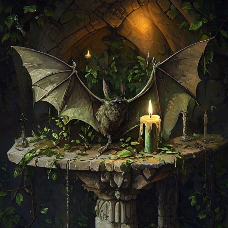 Holy Verdant Bat Droppings — fantasy item illustration. Holy Verdant Bat Droppings is a magic item (wondrous item) of rare rarity.