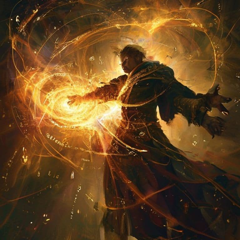 Guardian of Faith — fantasy spell effect illustration. Guardian of Faith is a 4th-level conjuration.