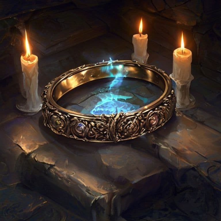 Ring of Swimming — fantasy item illustration