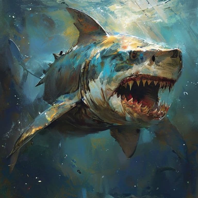 Reef Shark — fantasy monster illustration