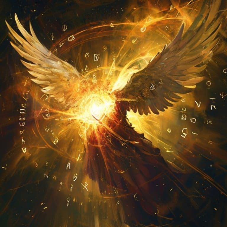 Angel Paradox — fantasy spell effect illustration