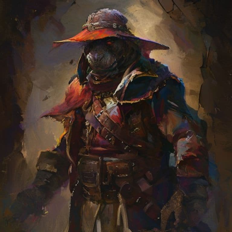 Bandit Captain — fantasy monster illustration. Bandit Captain is a medium humanoid (Challenge Rating 2).