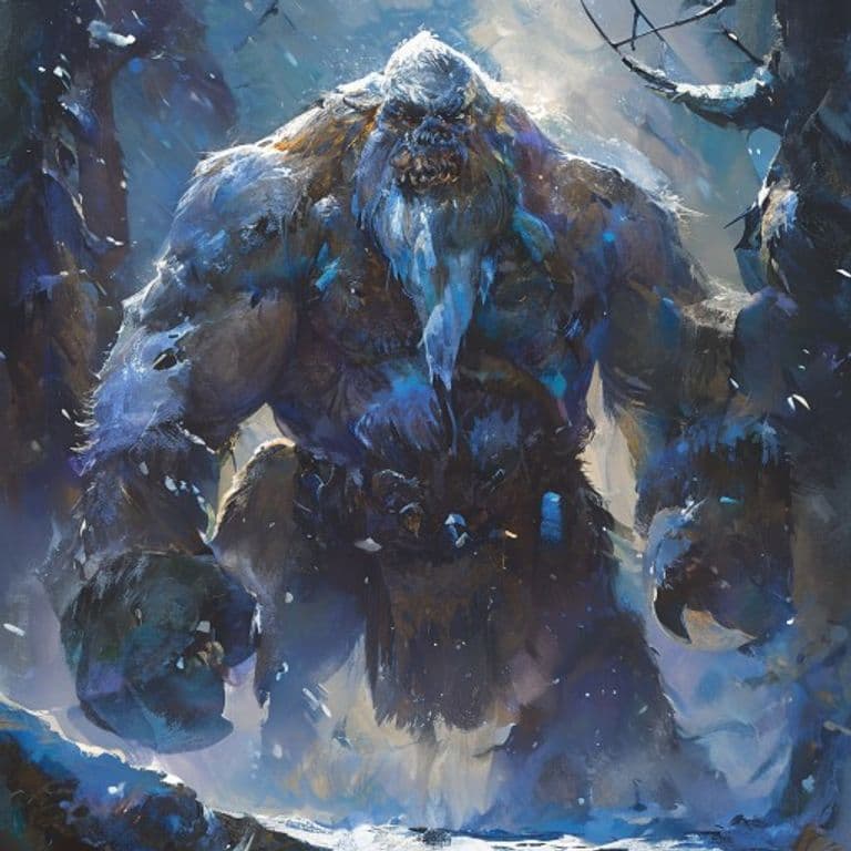 Frost Giant — fantasy monster illustration