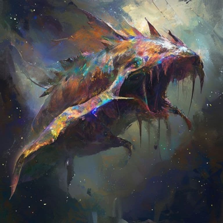 Stellar Rorqual — fantasy monster illustration
