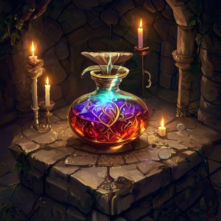 Draught of Ambrosia — fantasy item illustration