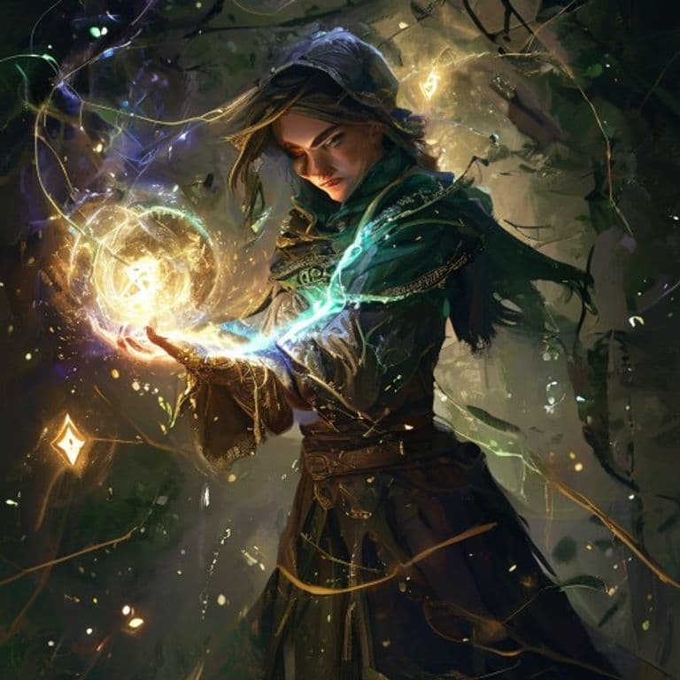 Shapechange — fantasy spell effect illustration