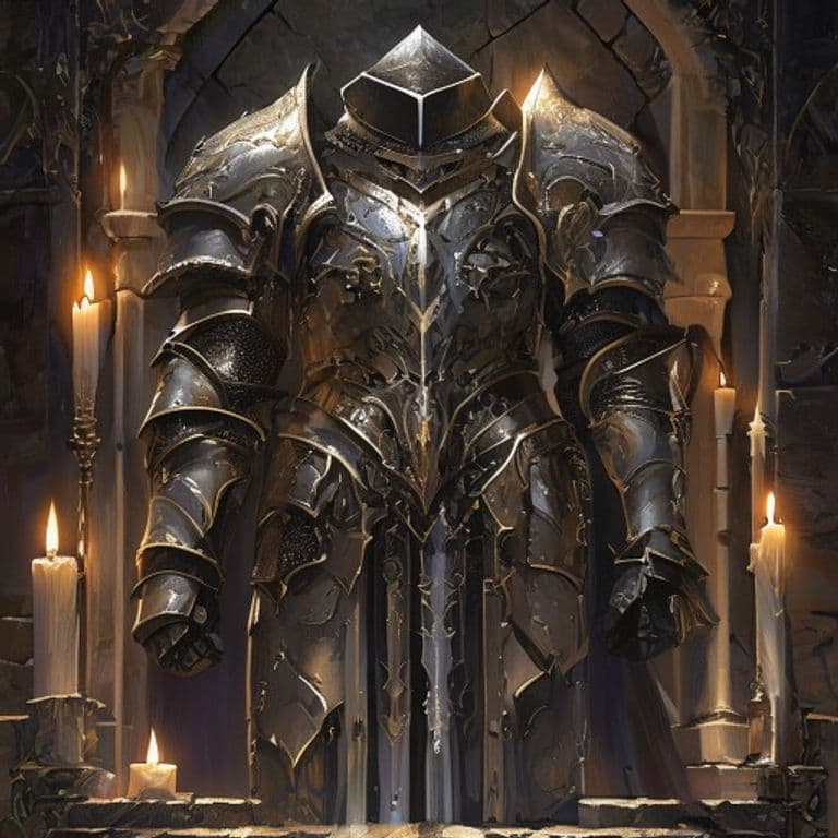 Mithral Armor — fantasy item illustration