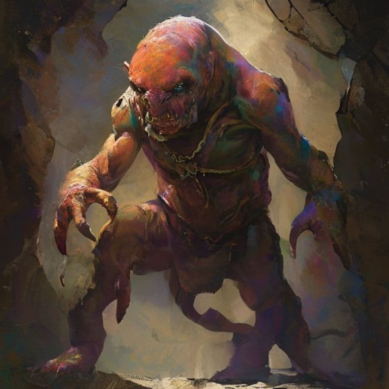 Derro Fetal Savant — fantasy monster illustration