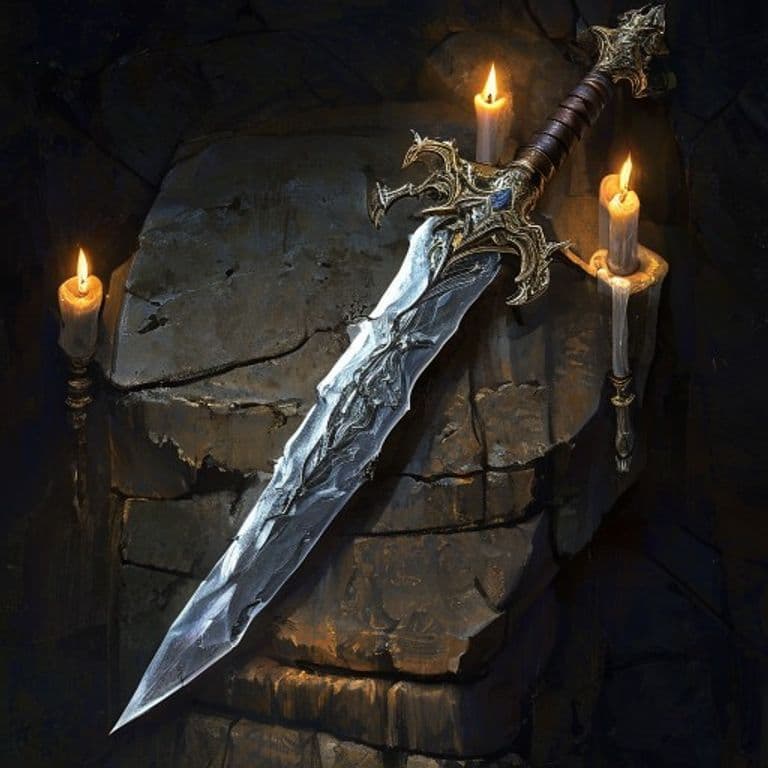 Sword of Life Stealing — fantasy item illustration