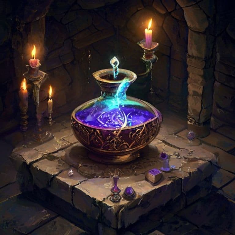 Potion of Dire Cleansing — fantasy item illustration