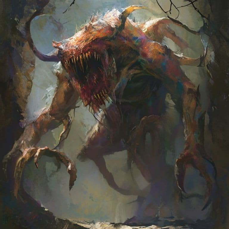 Alseid — fantasy monster illustration
