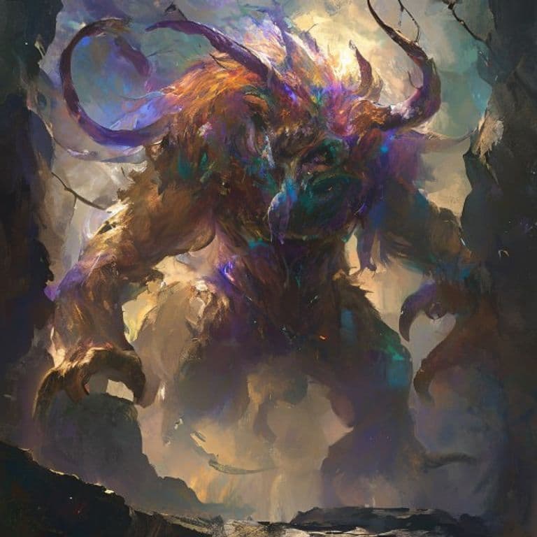 Hundun — fantasy monster illustration
