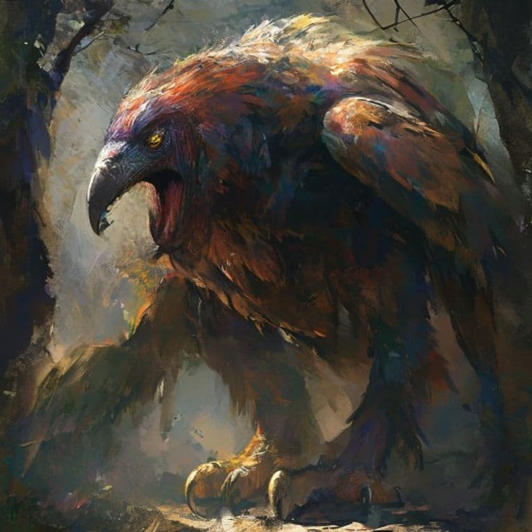 Vulture, Giant — fantasy monster illustration
