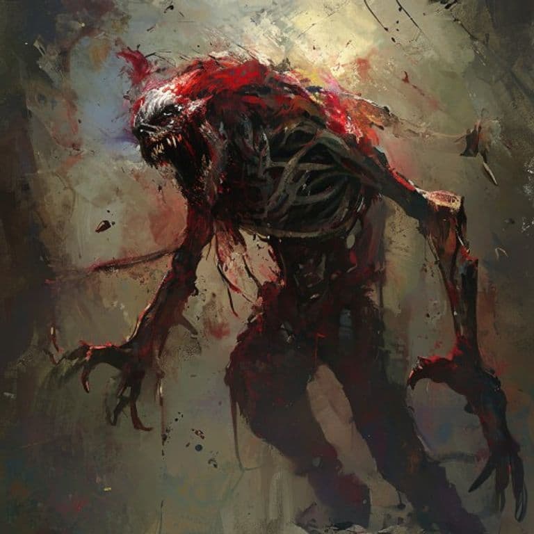 Blood Zombie — fantasy monster illustration