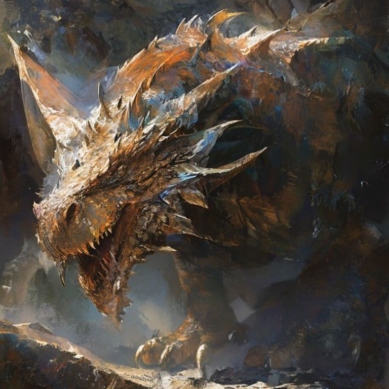 Ancient Mithral Dragon — fantasy monster illustration. Ancient Mithral Dragon is a gargantuan dragon (Challenge Rating 22).