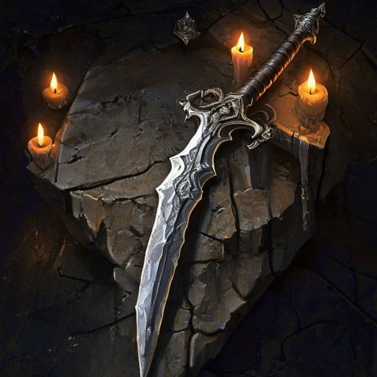 Heartbreak's Dagger — fantasy item illustration. Heartbreak's Dagger is a magic item (weapon) of uncommon rarity.