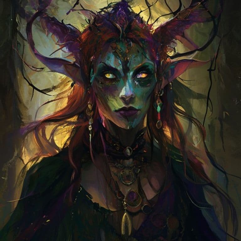 Queen of Witches — fantasy monster illustration