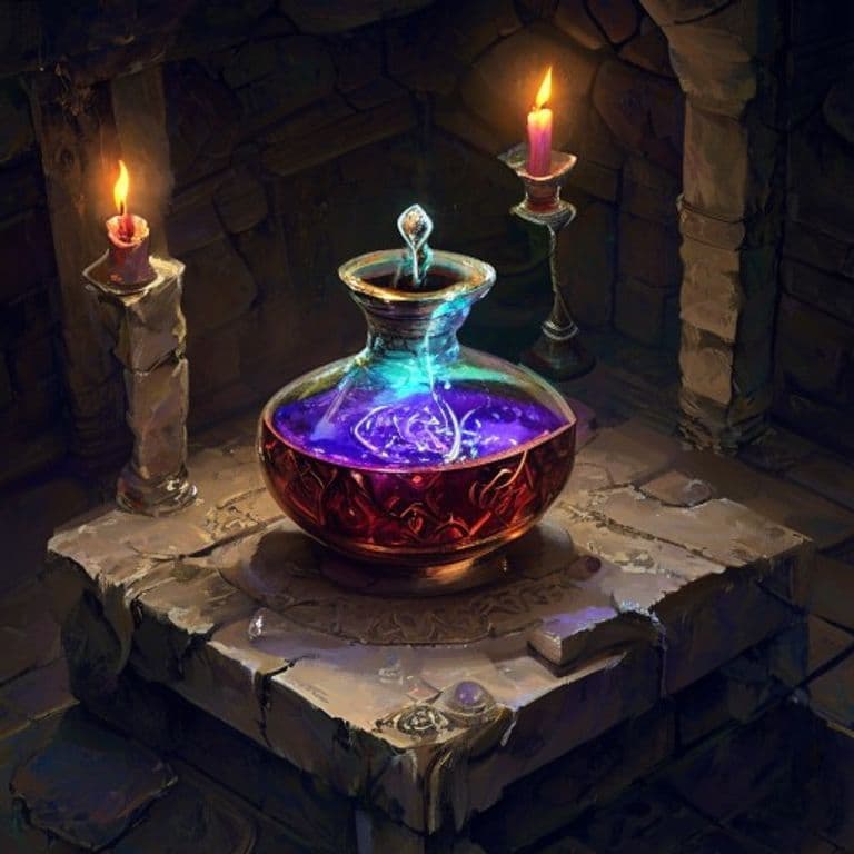 Potion of Poison — fantasy item illustration. Potion of Poison is a magic item (potion) of uncommon rarity.