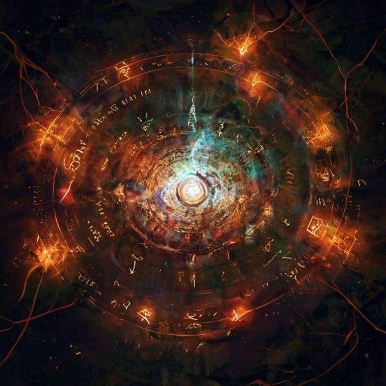 Putrescent Faerie Circle — fantasy spell effect illustration. Putrescent Faerie Circle is a 5th-level conjuration available to Druid, Cleric.