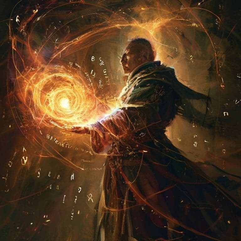 Afflict Line — fantasy spell effect illustration