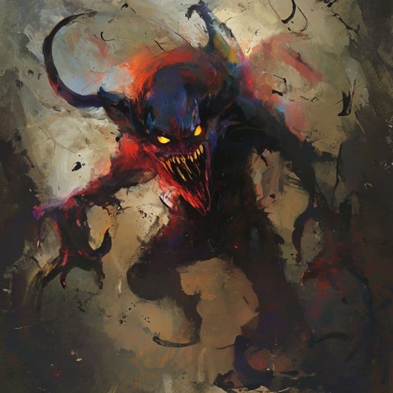 Ink Devil — fantasy monster illustration