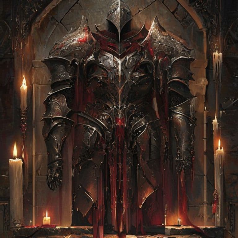 Blood-Soaked Hide — fantasy item illustration