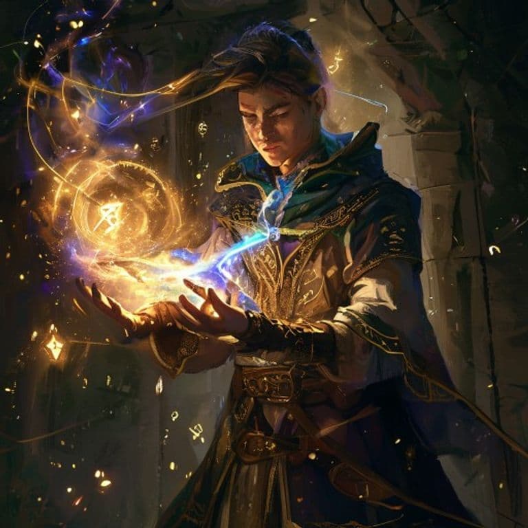 Prestidigitation — fantasy spell effect illustration