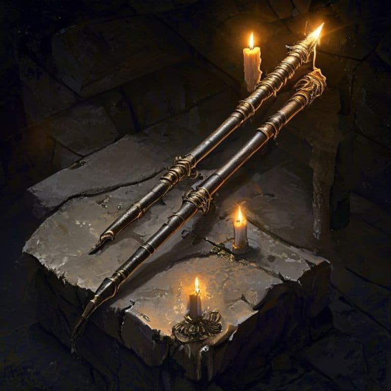 Big Dipper — fantasy item illustration. Big Dipper is a magic item (rod) of rare rarity.