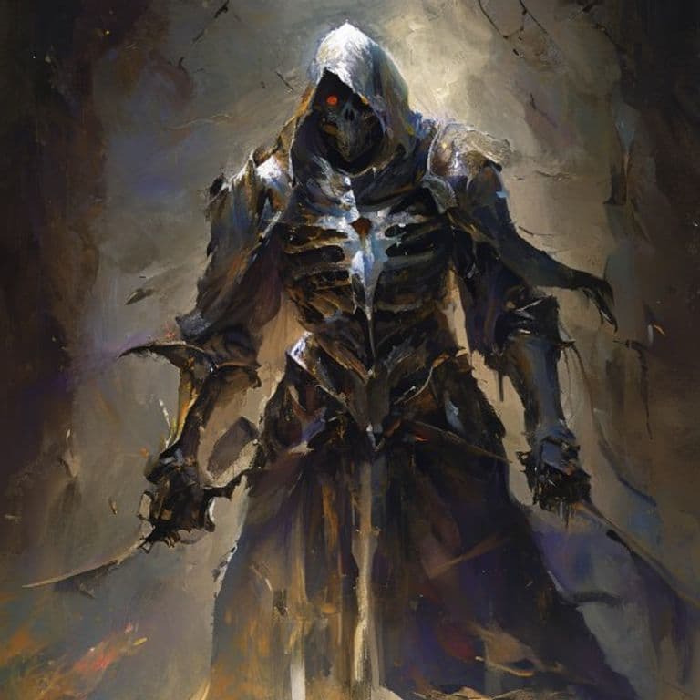 Ghost Knight Templar — fantasy monster illustration