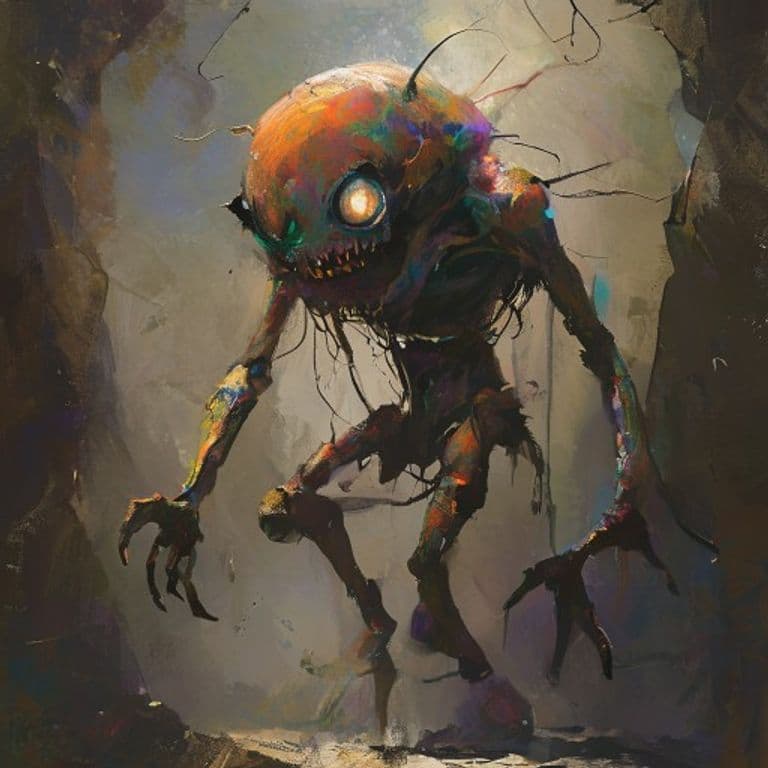 Homunculus — fantasy monster illustration
