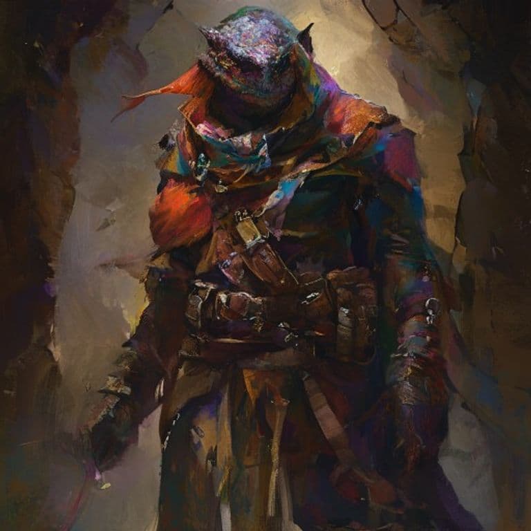 Bandit Lord — fantasy monster illustration. Bandit Lord is a medium humanoid (Challenge Rating 4).