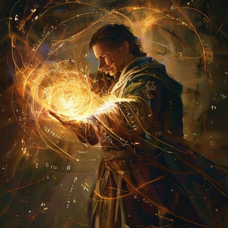 Protection from Evil and Good — fantasy spell effect illustration. Protection from Evil and Good is a 1st-level abjuration available to Cleric, Paladin, Warlock, Wizard.