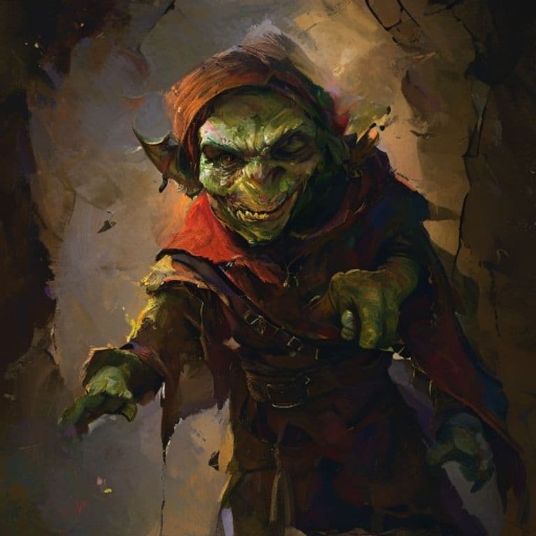 Goblin Warlock — fantasy monster illustration