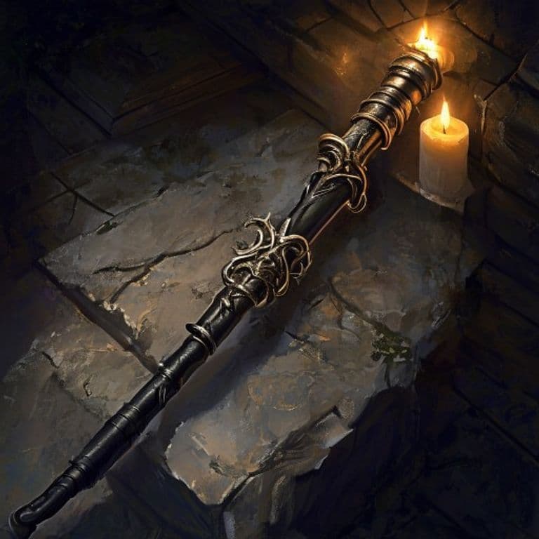 Rod of Alertness — fantasy item illustration