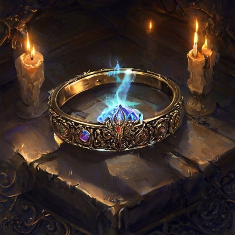 Ring of Mind Shielding — fantasy item illustration. Ring of Mind Shielding is a magic item (ring) of uncommon rarity.